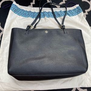 Tory Burch Leather York Saffiano Leather Laptop Work Tote with Tory Burch Wallet